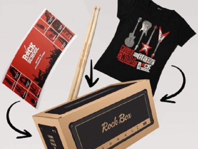RockBox: 3 урока по барабани с палки и тениска 