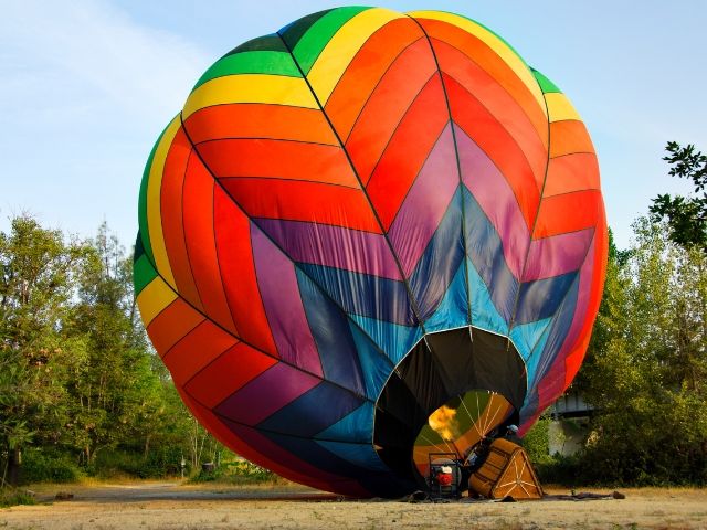 панорамно издигане с балон до Пловдив - снимка