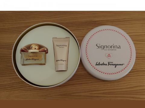 Комплект за жена Signorina на Salvatore Ferragamo - парфюм и мляко за тяло